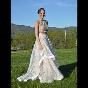 2 Piece Prom Dress